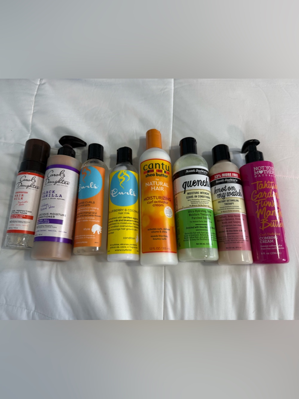 Curly Hair Products Carol’s Daughter, Curls, Cantu, Aunt Jackies Not Your Mother
